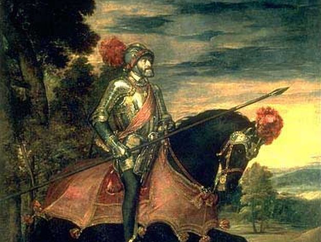 'El emperador Carlos V, a caballo, en M&uuml;lhberg', de Tiziano