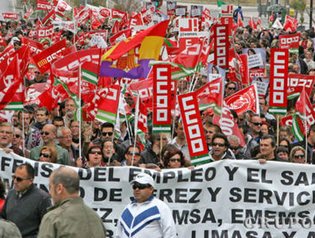 Las im&aacute;genes de la huelga general en Jerez. 

Foto: Pascual