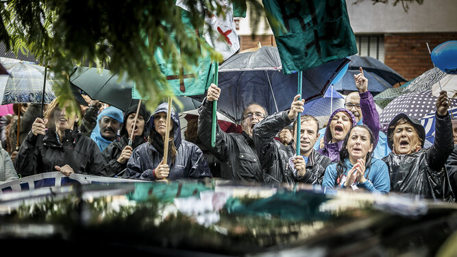 Imagen de la manifestación de Cádiz de los trabajadores de Pascual.