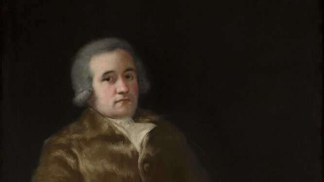 Retrato de Juan Agustín Ceán Bermúdez ejecutado por Goya hacia 1786-1788, hoy en una colección particular.