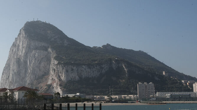 Vista del Peñón de Gibraltar.