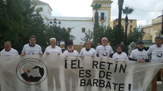 Una protesta para reclamar El Retín, el pasado noviembre en Barbate.