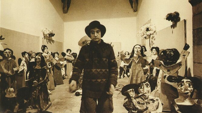 Ocaña, durante la preparación de la exposición 'La Primavera' en Barcelona (1982).