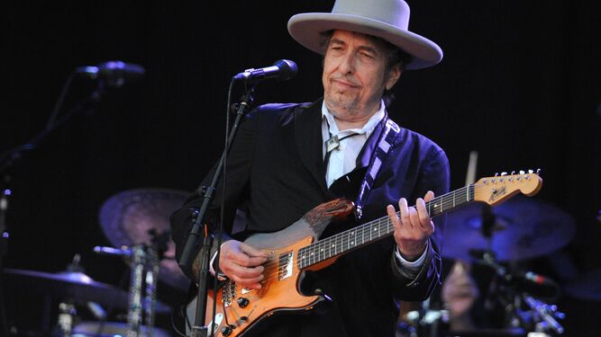 Bob Dylan, durante un concierto en Carhaix-Plouguer (Francia) en el verano de 2012.