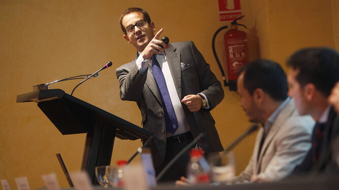 Daniel del Pozo, director de Operaciones de Idealista Data, en un momento de su intervención en las jornadas.