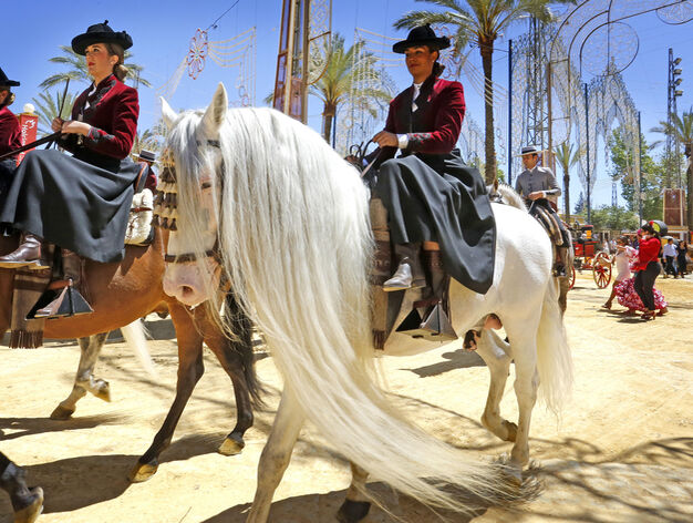 El paseo de caballos volvi&oacute; a mostrar una imagen propia de Jerez, la reuni&oacute;n del animal y la tradici&oacute;n.