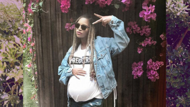 Beyoncé, en una imagen durante su embarazo.