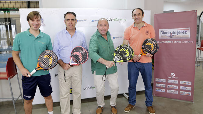 Fran Pérez, Rafael Navas, Benjamín Sánchez y Antonio Poyatos, ayer en la presentación del torneo.