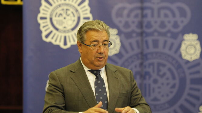 Juan Ignacio Zoido, ayer en la sede de la Subdelegación del Gobierno en Almería.