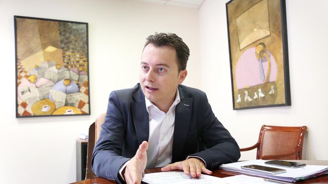 El delegado de Economía, Santiago Galván, en una entrevista concedida a este periódico en junio.