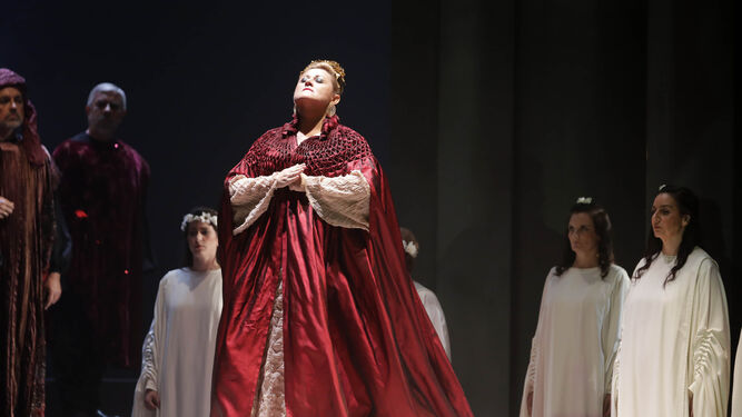 Otra imagen de la puesta en escena de la ópera 'Norma'.
