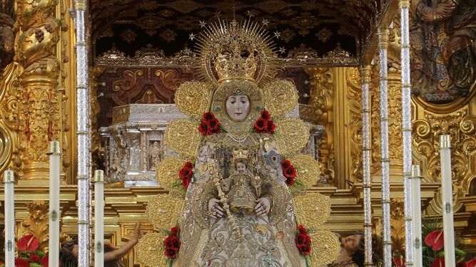 La Virgen del Rocío espera a los rocieros jerezanos mañana domingo.