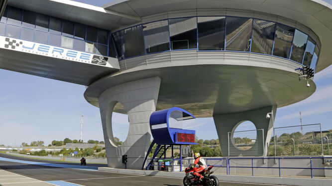 Entrenamientos de Moto GP durante esta semana en el circuito de velocidad.