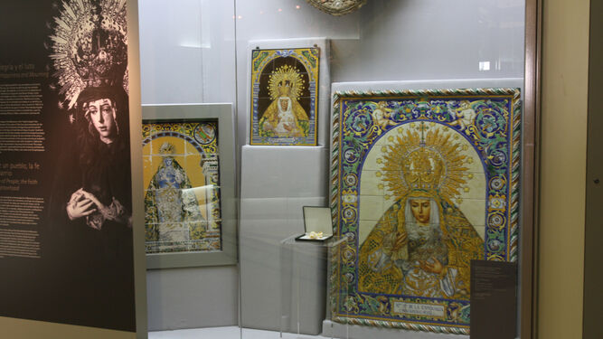 Azulejos de la Virgen, en una de las estancias del museo