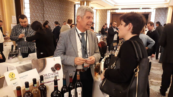 Una de las firmas andaluzas presentes en la World Wines Meetings Global celebrada días atrás en París.