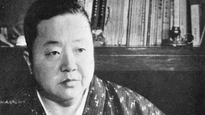 La escritora japonesa Miyamoto Yuriko (Tokio, 1899-1951).