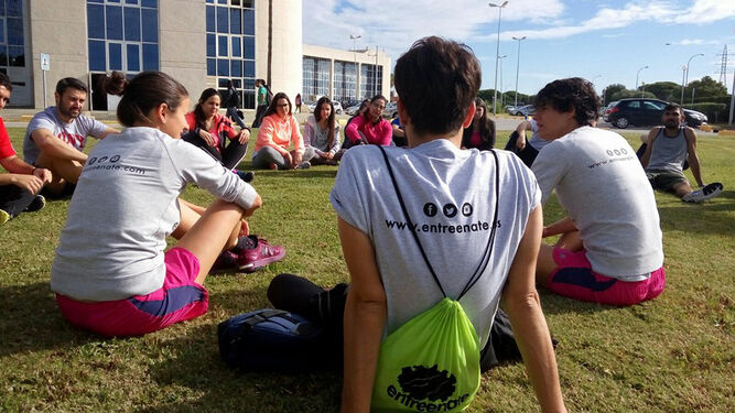 Una imagen del taller de Vida Saludable desarrollado en el Campus de Puerto Real.