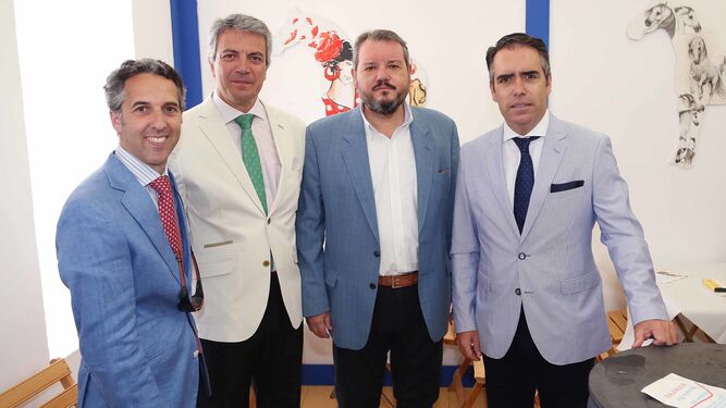 &Aacute;lvaro de la Calle y Pedro Incierte, de Jerezanos en Acci&oacute;n, junto a Fran Pereira y Rafael Navas.