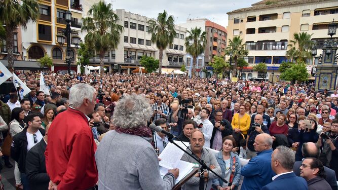 Las im&aacute;genes de la manifestaci&oacute;n en la Plaza Alta de Algeciras