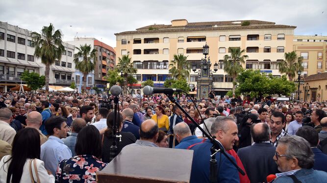 Las im&aacute;genes de la manifestaci&oacute;n en la Plaza Alta de Algeciras