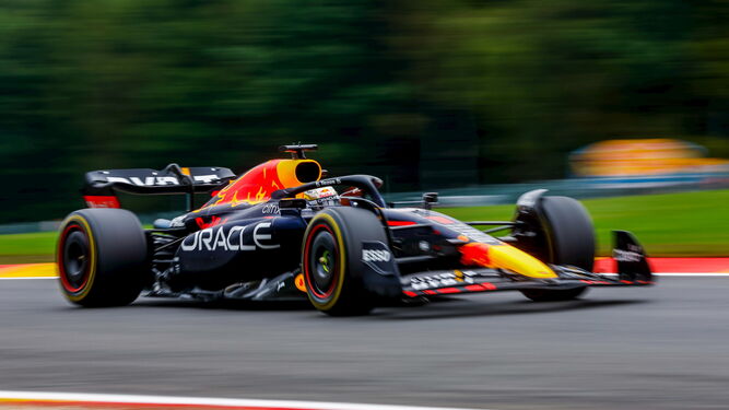 Max Verstappen, el más rápido de la primera jornada de entrenamientos en Spa-Francorchamps.