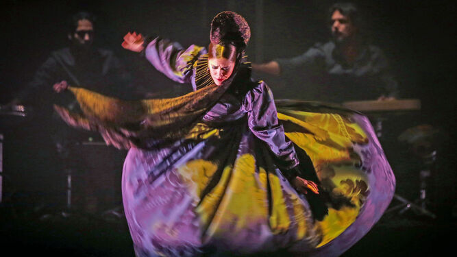 Patricia Guerrero, en una de sus apariciones en el Teatro Villamarta.