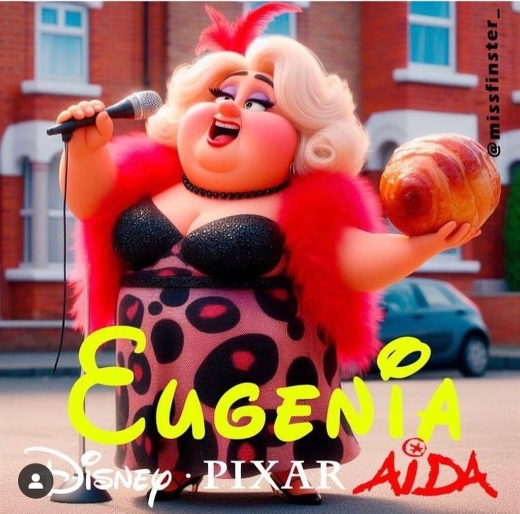 Eugenia, la Bim Bam Bum, como si estuviera en el universo de 'Toy Story'