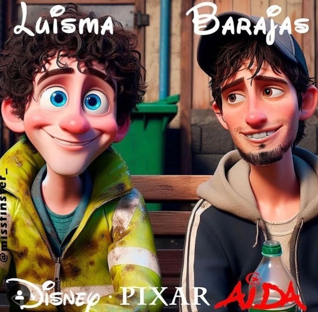 El Luisma y El Barajas, Paco Le&oacute;n y Canco Rodr&iacute;guez, seg&uacute;n la IA con el filtro Pixar