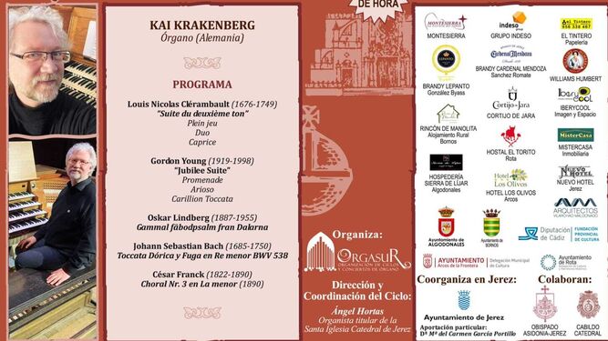 El prestigioso concertista Kai Krakenberg ofrecerá un concierto en Jerez