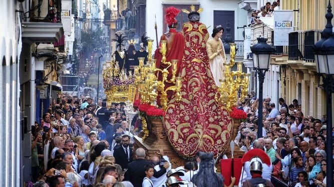 El paso  del Ecce-Homo de Cádiz en la reciente procesión magna