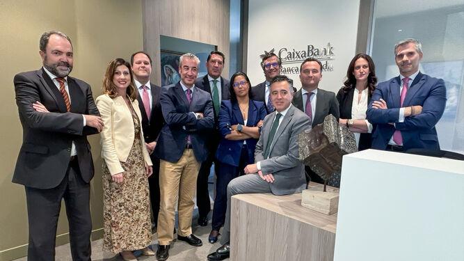 Inauguración del nuevo centro de banca privada en Jerez de CaixaBank-