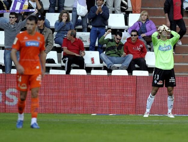Valladolid - Recre (1-1): La suerte dio la espalda