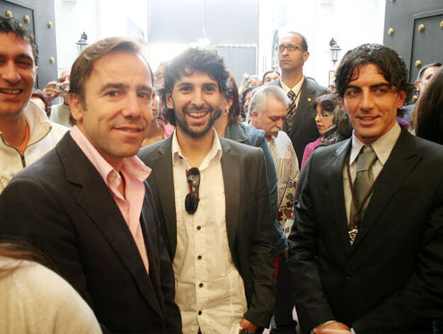 Emilio Silvera, Arc&aacute;ngel y Javi Guerrero, en el Calvario. 

Foto: A.D, J.C y B.M.