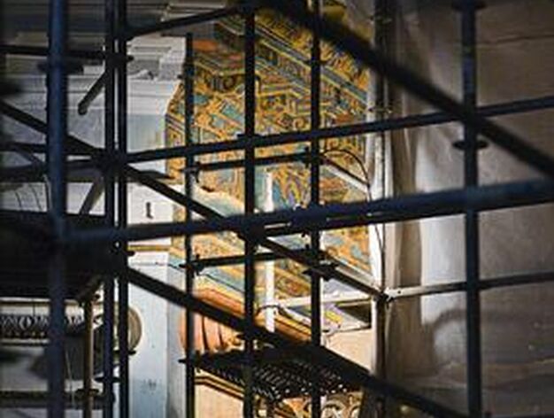 Aparecen nuevos frescos en los trabajos de rehabilitaci&oacute;n del Oratorio de San Felipe Neri. 

Foto: Julio Gonzalez