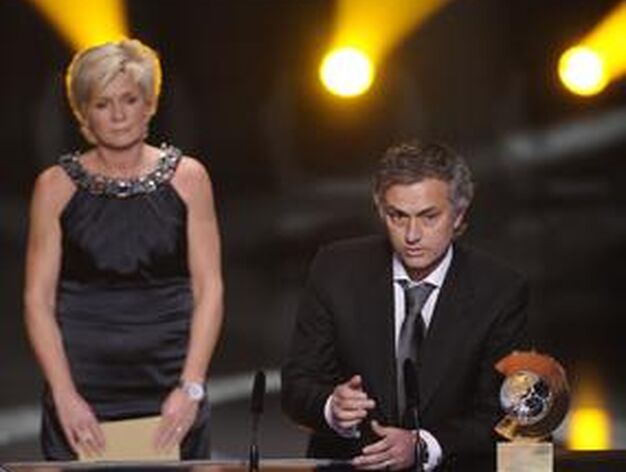 El portugu&eacute;s Jos&eacute; Mourinho, mejor entrenador de 2010.

Foto: AFP Photo