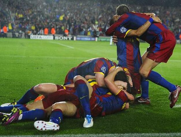 El Barcelona se clasifica para la final de la Liga de Campeones tras dejar fuera al Real Madrid (1-1). / AFP