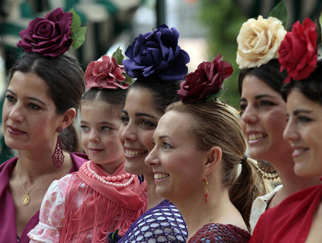 Un grupo de flamencas.

Foto: Victoria Hidalgo