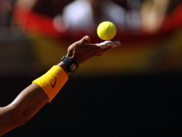Nadal abri&oacute; las semifinales de la Copa Davis, disputada en C&oacute;rdoba, con una c&oacute;moda victoria ante el franc&eacute;s Gasquet.

Foto: Reuters