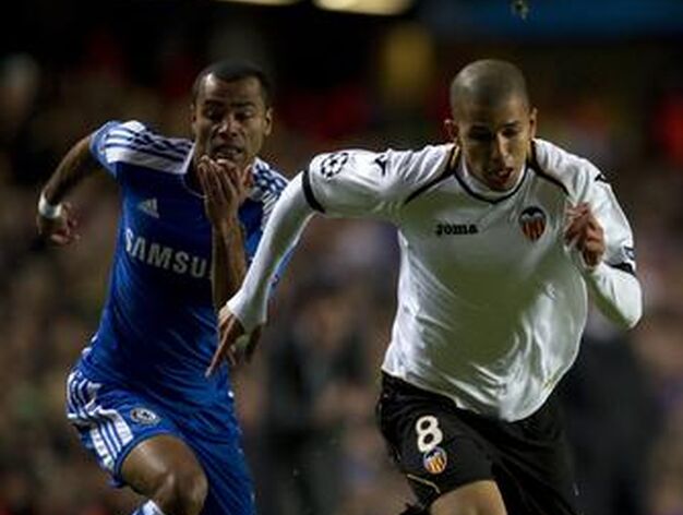El Valencia cae eliminado de la Liga de Campeones ante el Chelsea en Stamford Bridge (3-0). / AFP