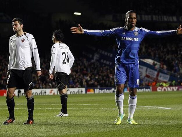 El Valencia cae eliminado de la Liga de Campeones ante el Chelsea en Stamford Bridge (3-0). / Reuters
