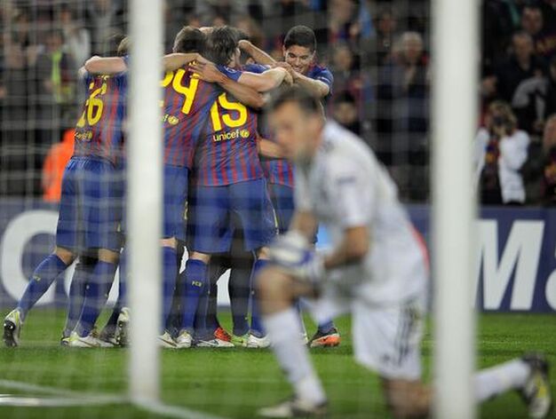Un Barcelona plagado de canteranos arrasa al BATE Borisov. / AFP