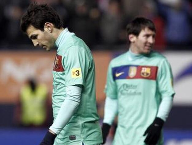 El Barcelona se deja sorprender por el Osasuna en el Reyno de Navarra (3-2). / AFP