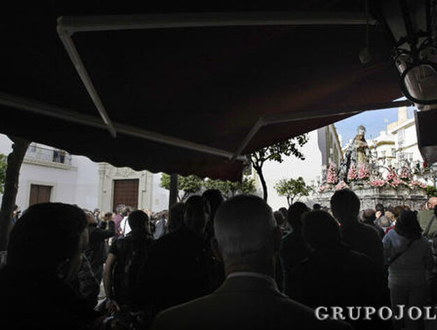 Salida procesional de Jes&uacute;s Ca&iacute;do. 

Foto: Julio Gonzalez