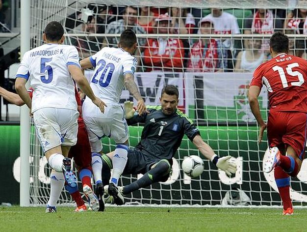La Rep&uacute;blica Checa vence a Grecia con dos goles en los primeros cinco minutos de partido.

Foto: EFE