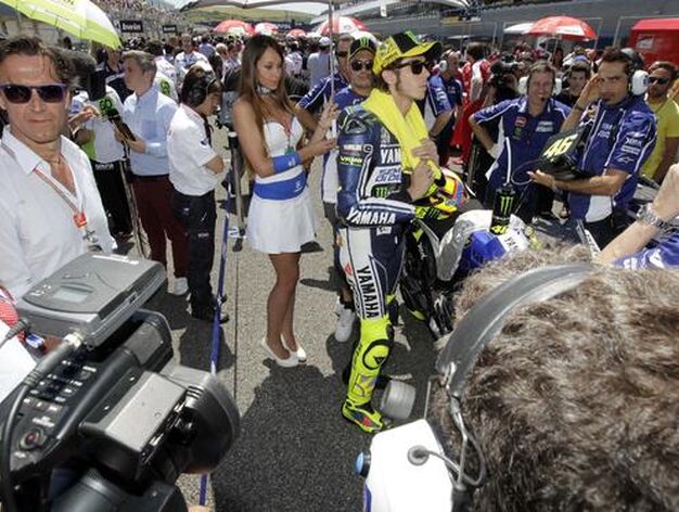 "Estamos un poco decepcionados por este Gran Premio, pens&aacute;bamos que podr&iacute;amos estar delante con las Honda en esta pista", dec&iacute;a Rossi

Foto: Manuel Aranda