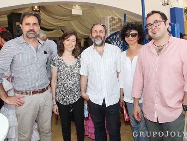Miembros de la empresa ARQ Patrimonio y colaboradores. 

Foto: Vanesa Lobo