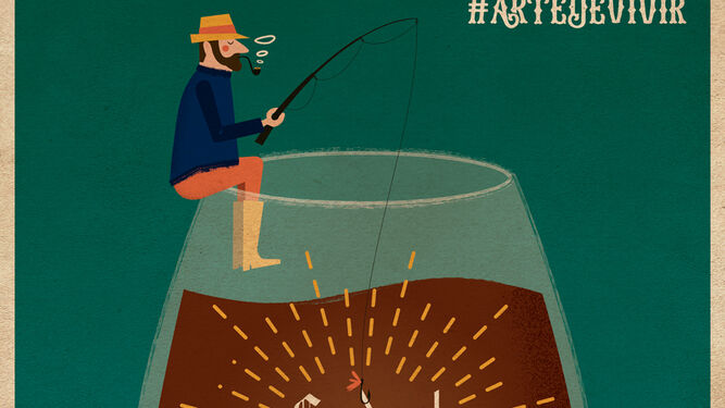 Cartel anunciador de la 'Golden Week', obra de la ilustradora Lore Vigil-Escalera.