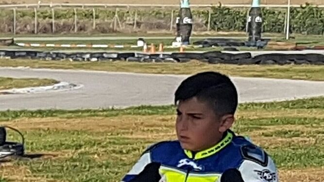 Fernando Luque, piloto jerezano de 11 años.