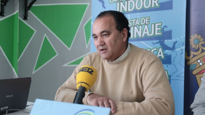 Vicente Vargas, director deportivo del Xerez CD, ayer en Indoor.