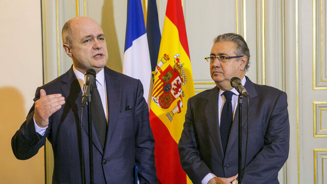 El ministro del Interior francés y el español.